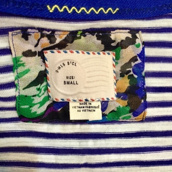 Anthropologie Fourth of July Stripe Top size S - Picture 7 of 7